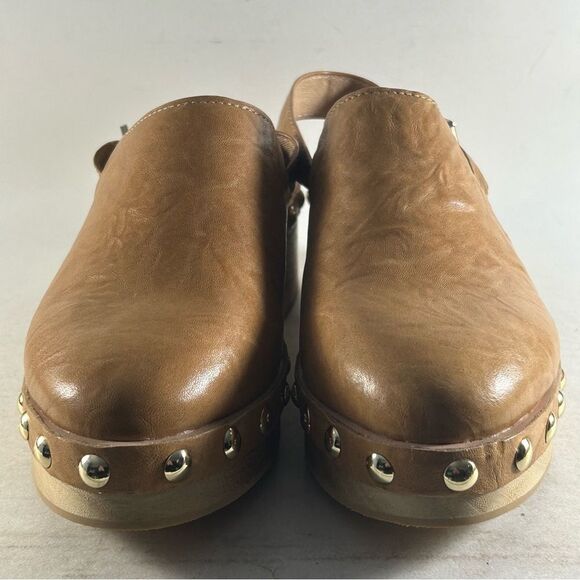 Kelsi Dagger Warehouse Women’s Slingback Leather Clogs Tan Size 7 - Picture 2 of 8